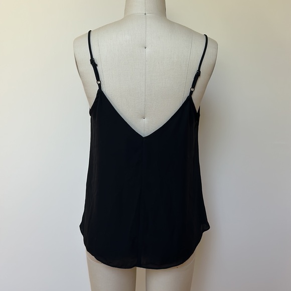 NWOT Design Lab Spaghetti Strap Black Camisole Blouse - Picture 3 of 6
